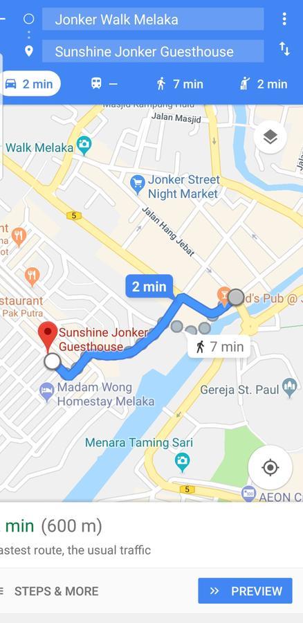 Sunshine Jonker Guesthouse Malacca Buitenkant foto